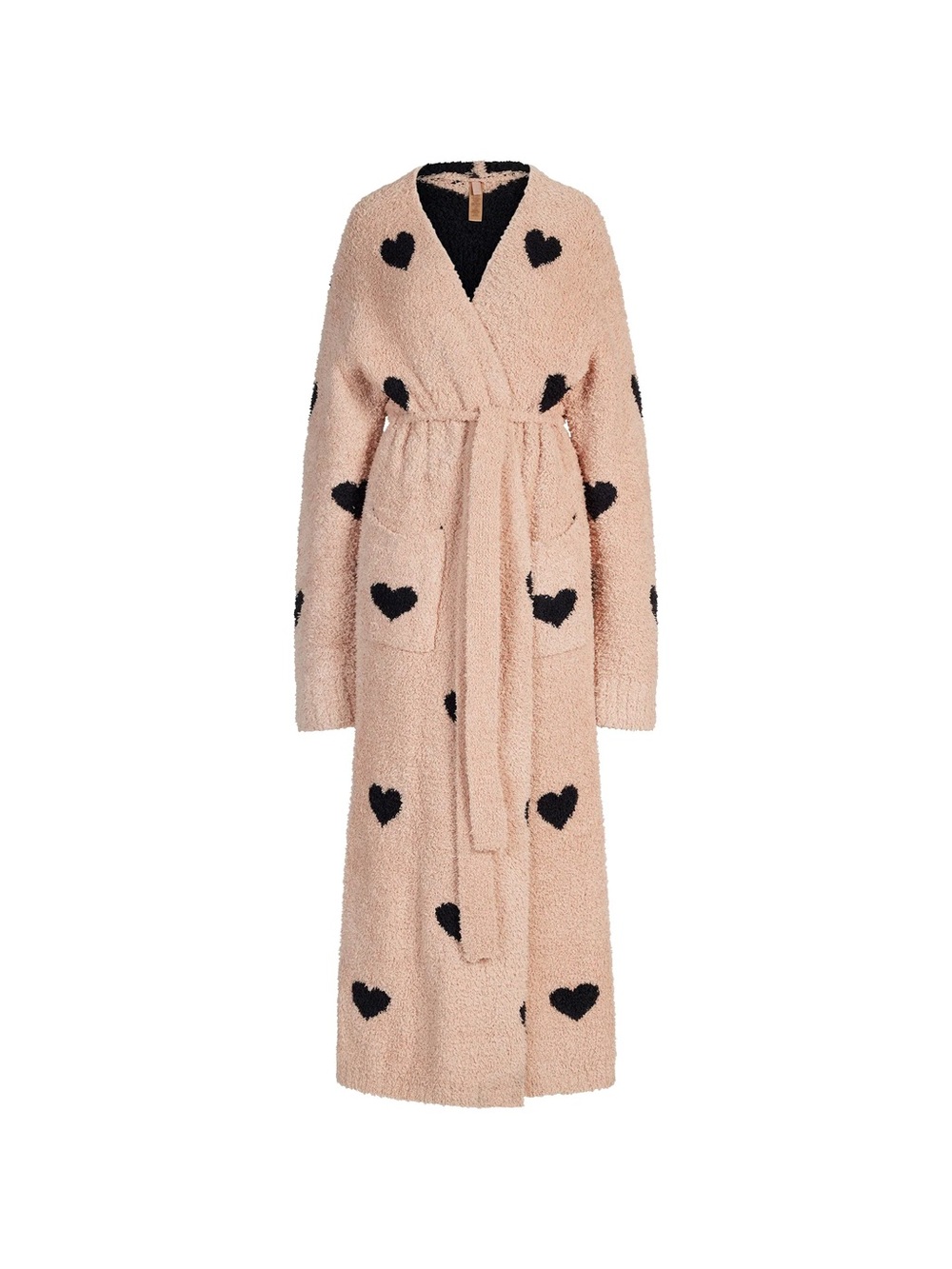 SKIMS Cozy Knit Unisex Robe - Mica Spaced Hearts - Picture 2 of 4